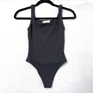 Babaton Top Womens 2XS Ladies Black Square Neck Contour Thong Stretch